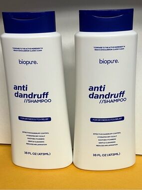Biopure Anti Dandruff Shampoo. 16 Fl. Oz
